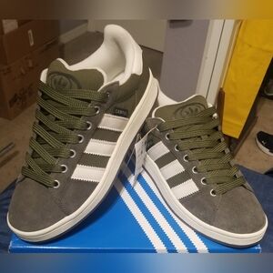 Adidas Campus 00s Low "Focus Olive" New In Box! Mens 9.5/Womens 10.5